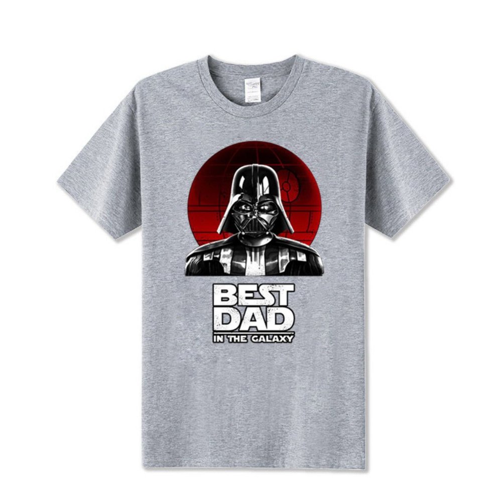 Best-Dad-In-The-Galaxy Darth Vader T-Shirt-Gray